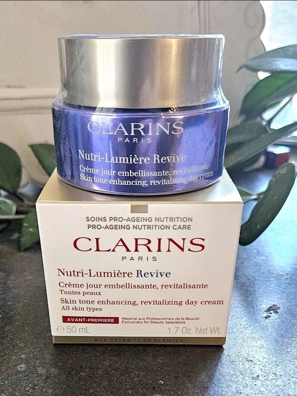 Clarins Nutri-Lumiere Revive Skin Tone Enhancing Day Cream 1.7oz NIB! SEALED!